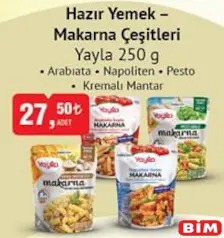 YAYLA HAZIR YEMEK - MAKARNA ÇEŞİTLERİ 250 G